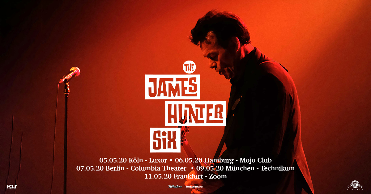 The James Hunter Six für 5  Konzerte in Deutschland 2020